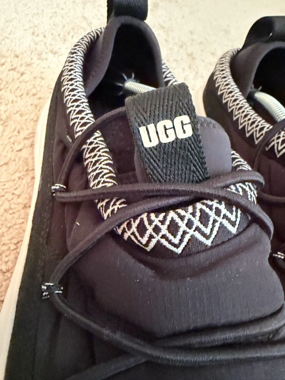 Men's UGG‎ CA78 Tasman Sneaker Sport Shoe Black Slip On Collapsible Heel Size 13